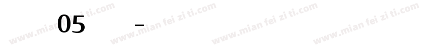 TasteW05 Medium字体转换